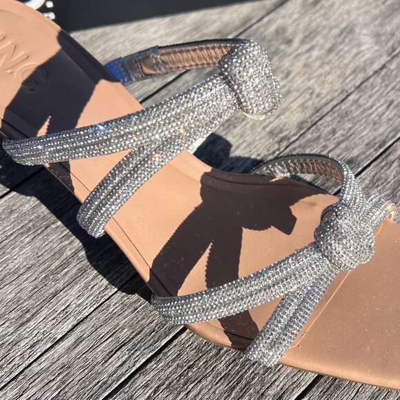 NWT INC Rhinestone Knotted Slip On Heels - Nadeen - Size 9 - Picture 7 of 11